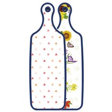 Roem Design Blue Edition 上菜砧板 花壇, 杏黃色三角圖案, 1個