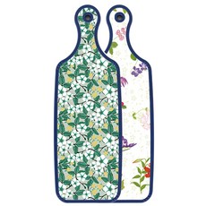 Roem Design 藍色版 上菜砧板 花朵山茶花, 花朵灰色, 1個