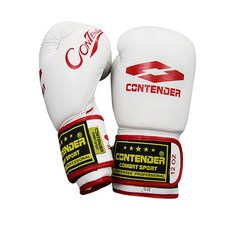 CONTENDER 網眼皮革拳擊手套 CGG-119 12 盎司, 紅色的