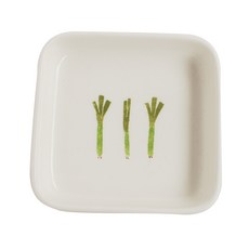 모이내츄럴 사각찬기 10cm, 야채패턴(파), 1개