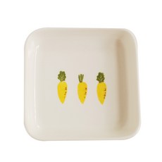 모이내츄럴 사각찬기 10cm, 야채패턴(무우), 1개