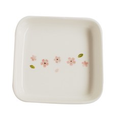 모이내츄럴 사각찬기 10cm, 벚꽃, 1개