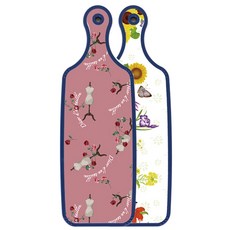 ROEM DESIGN 藍色版雙面托盤砧板 花壇, 紫色藝術夾, 1個