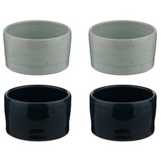 小碗 綠色 2入+藍色 2入, 混色, 4件