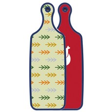 ROEM DESIGN 藍色版雙面料理砧板 肉紅色, 松樹梔子色, 1個