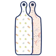 Roem Design藍色版雙面餐盤砧板 圖案款, 拼圖, 1個