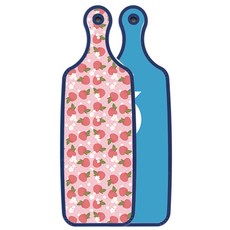 Loem 藍色版 上菜砧板 魚藍色, 粉紅水蜜桃, 1個