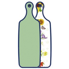 Roem Design 藍色版雙面砧板 花壇, 綠色格紋, 1個