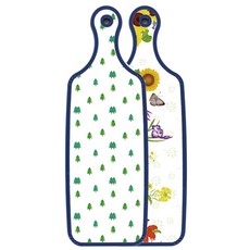 ROEM DESIGN 藍色版雙面托盤砧板 花壇, 松樹藝術畫, 1個