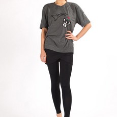 솔레일 더시럽 여성용 아즈키 루즈핏 워터 치마레깅스 세트