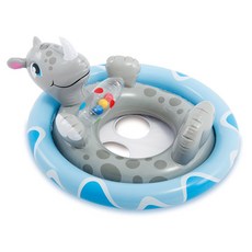 INTEX Rilpang INTEX動物幼兒學步游泳圈 59570, 1個, 犀牛