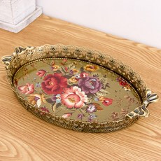 歐式奢華風花邊托盤, 混色