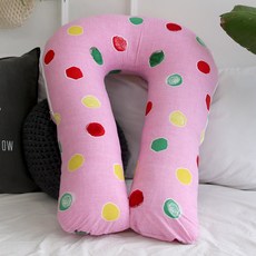 Daeil Company Semi Lollipop 兒童U型身體枕 含枕芯, 粉紅色