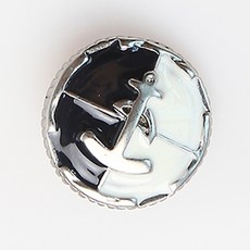 HR大號斗篷鈕扣 18mm, 單一顏色, 12入