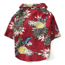 DM 알럽펫 하와이안 셔츠, 레드파인애플, 1개