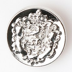 HR大鈕扣 凹面徽章鈕扣 15mm, 單一顏色, 12個