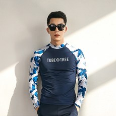 펀한커플 남성용 A209 래쉬가드 상의 비치웨어