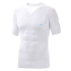 휘너스 남성용 아쿠아 반팔 초경량 브이넥 티셔츠