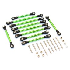 GPM RC5685鋁製連結零件&轉向桿 10入 色彩G RC連接桿, 混色, 1套