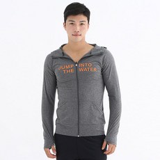 HOOG 男款拉鍊式連帽泳衣上衣 RML489