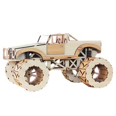 GT Global怪物卡車3D立體拼圖 HM-01, 6片, 混色