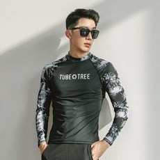 튜브트리 펀한커플 남성용 래쉬가드 바캉스룩 비치웨어 A211