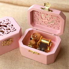 BENGANG JS 오르골 보석함 BA1037, 핑크 + 골드