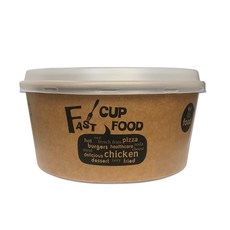 투고팩 크라프트 foodcup 1950cc U타공 뚜껑 세트, 1개, 150세트