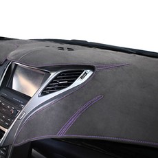 BORN TO ROAD 麂皮防滑儀表板避光墊 灰色布料 紫色縫線 + 防塵袋, 雪佛蘭, Amazing Cruze (2015年~2016年/MyLink)