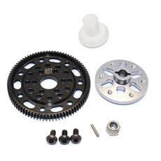 GPM STEEL 45 SPUR GEAR 48 PITCH 85T + ALUMINIUM SPUR GEAR ADAPTER, GS, 1세트