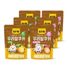 ALVINS 愛彬思 米餅 A組 6入, 南瓜口味+紫薯口味, 1組, 300g