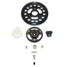 鋁合金齒輪零件+齒輪 60T/13T RC5612, BK, 1套