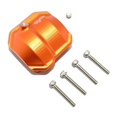GPM SCX2012AOOR ALUMINIUM FRONT/REAR DIFFERENTIAL COVER 1/10, OR, 1세트