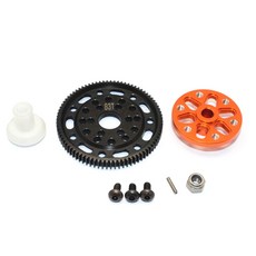 GPM STEEL 45 SPUR GEAR 48 PITCH 83T + ALUMINIUM SPUR GEAR ADAPTER, OR, 1세트