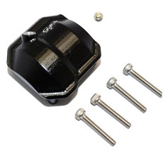 GPM SCX2012AOOR ALUMINIUM FRONT/REAR DIFFERENTIAL COVER 1/10, BK, 1세트
