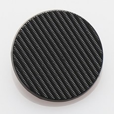 HR大鈕扣 線條鑄造 BK塗層 鈕扣 18mm, 單一顏色, 12個