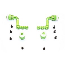 GPM ALUMINIUM FRONT + REAR MAGNET BODY MOUNT FOR CC01 MITSUBISHI PAJERO SET, G, 1세트
