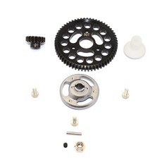 GPM RC5628 ALUMINIUM SPUR GEAR ADAPTER + STEEL GEAR 60T & 13T, GS, 1세트