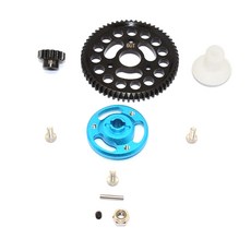 鋁合金齒輪零件+齒輪 60T/13T RC5619, BK, 1套