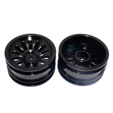 GPM ALUMINIUM FRONT REAR 13 POLES RIMS, BK, 1세트