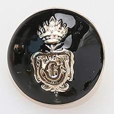 Puchi皇冠鈕扣 21mm, 混合顏色, 12個