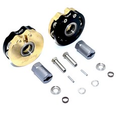 GPM BRASS PENDULUM WHEEL KNUCKLE AXLE WEIGHT WITH ALLOY LID + 21mm HEX ADAPTER 14PC 세트, BK, 1세트