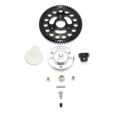 GPM RC5618 ALUMINIUM SPUR GEAR ADAPTER + STEEL GEAR 60T & 13T, SB, 1세트