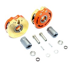 GPM BRASS PENDULUM WHEEL KNUCKLE AXLE WEIGHT WITH ALLOY LID + 21mm HEX ADAPTER 14PC 세트, OR, 1세트