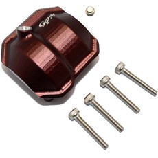 GPM SCX2012AOOR ALUMINIUM FRONT/REAR DIFFERENTIAL COVER 1/10, BR, 1세트