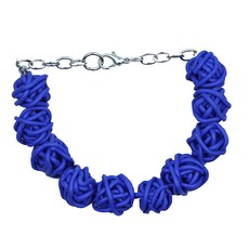 하온펫 강아지 파티용 목걸이 L, 파랑, 1개