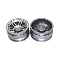 GPM鋁製前後6孔輪圈 銀色邊框 1PR, GS, 1套