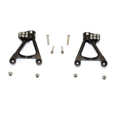 GPM AXIAL Racing SCX10 II Aluminium Rear Shock Hoops 1pr 세트, BK, 1세트