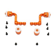 GPM ALUMINIUM FRONT + REAR MAGNET BODY MOUNT FOR CC01 MITSUBISHI PAJERO, OR, 1세트