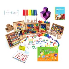 Gabe Family Keunsol Gabe 13種動手數學套組中級+4種禮物, 混色